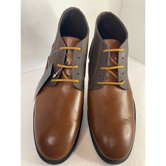 Andrew Fezza Men’s Jenson Chukka Lace Up Brown/Coffee Dress Casual Ankle Boots main image 4